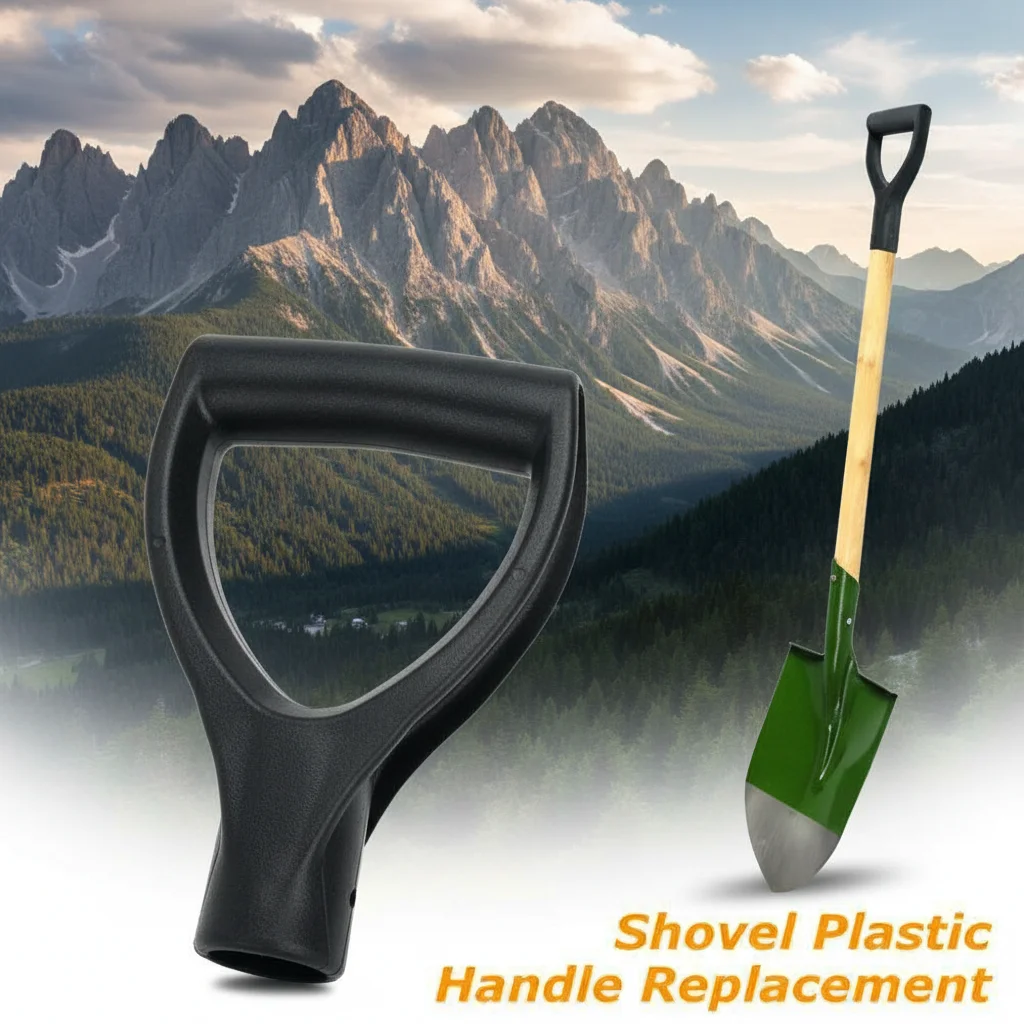 D-Shaped Snow Shovel Grip Thickened Plastic D-Shaped Shovel Handle for Shovel Grip Digging Rake Tool Replacement Accessories