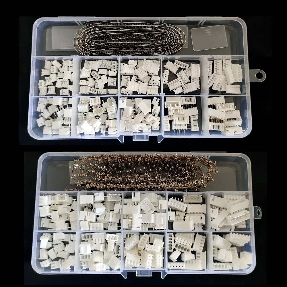 

JST PH2.0 XH2.54 Male Female Straight needle Connector Kit 2/3/4/5/6 Pin Plug with Terminal Socket Header Wire Connectors Kit