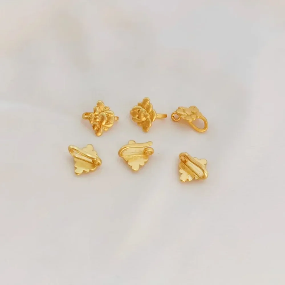 

Ancient-style Gold Accessories 18K Sand Gold Bee Tail Buckle String Bracelet Anklets Versatile End Buckle Tips DIY Accessories