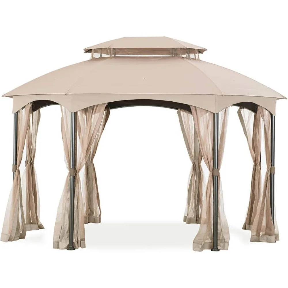

Replacement Canopy for The Manhattan Oval Gazebo - Riplock 350 - Beige