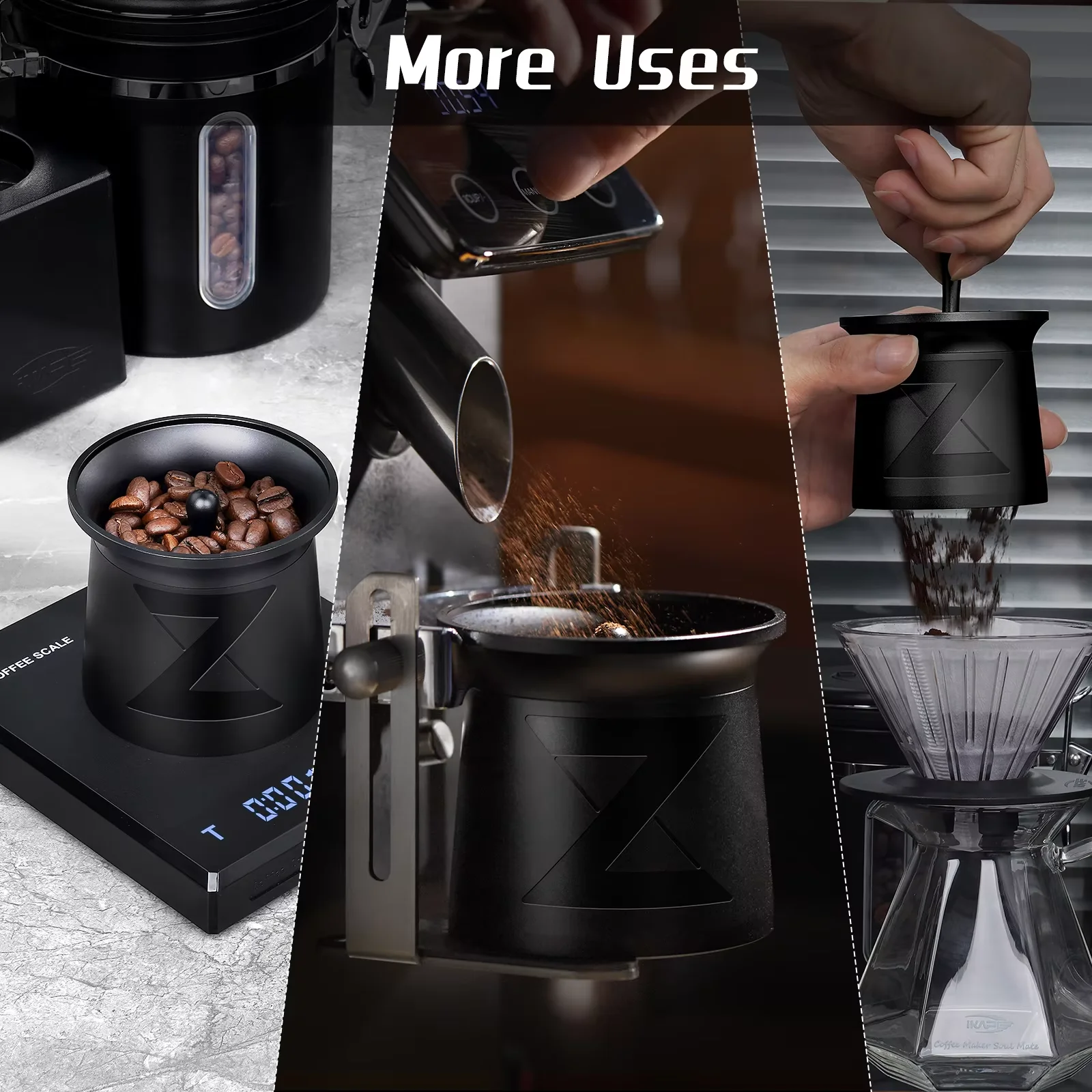 IKAPE Coffee Blind Shaker، كوب استقبال مسحوق الإسبريسو، حاوية استقبال مسحوق القهوة لمرشحات Portafilters مقاس 51/54/58 مم (رسومات z) #4