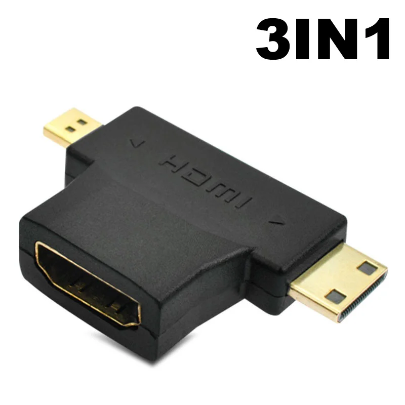 NEW 2026 V1.4 HDMI Female to Micro HDMI Male Adapter, 1080P HD Converter Extender Connector for HDTV, Camera, TV, Projector