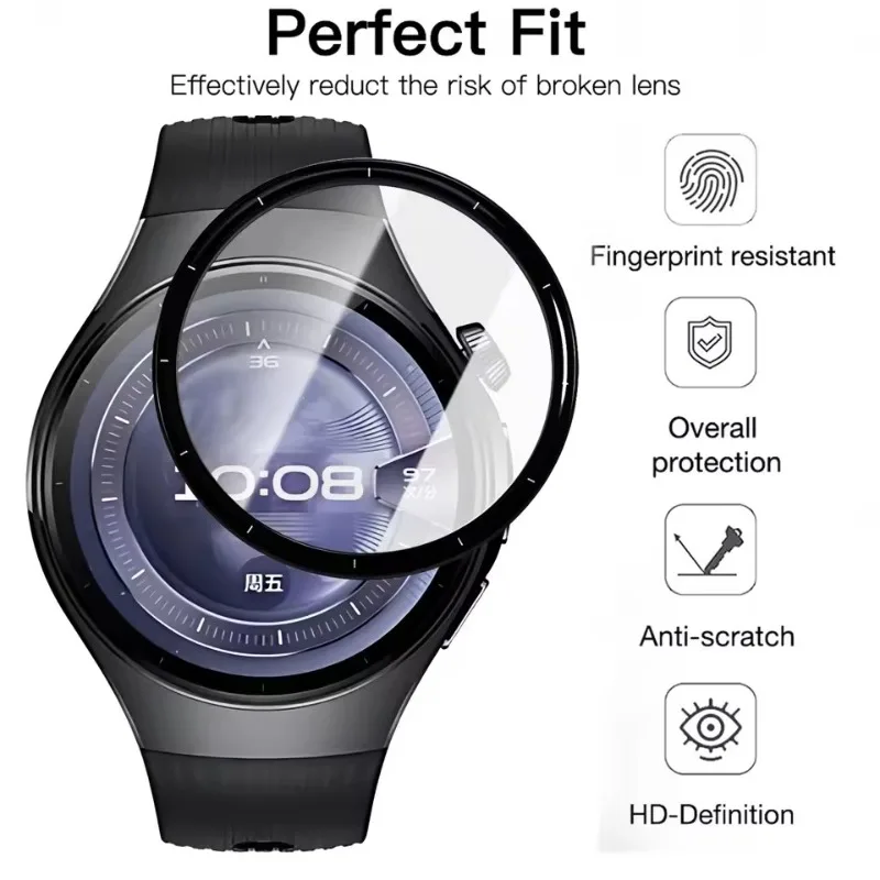 3D Curved Edge Tempered Glass for Huawei Watch GT7 Pro GT7 41/46mm Screen Protector Protective Film Smart Watch Accessories