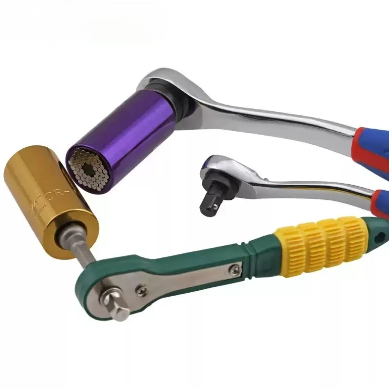 1PCS Ratchet Handle Wrench 1/4\