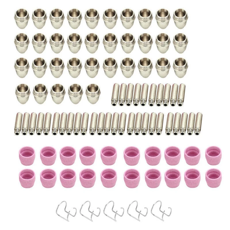 Ceramic Air Plasma Cutting Torch Nozzles Consumables Contact Tips For SG‑55 AG‑60 WSD‑60P Durable Easy Install