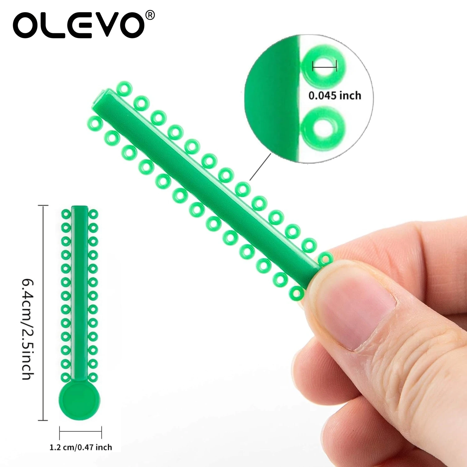 1040PCS/40Sticks Dental Orthodontic Elastic Ligature Ties for Brackets Braces Colourful Ligating Modules Ortho Treatment Tools