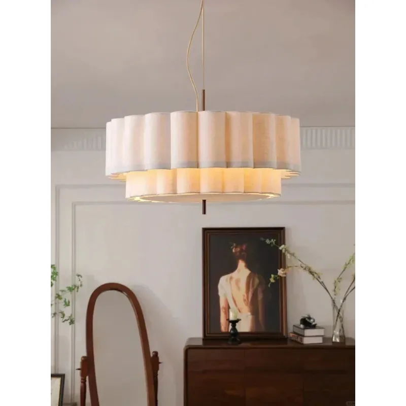 

Japanese Wabi Sabi Fabric Ceiling Chandeliers Living Bedroom Decor Lustre Pendant Lights Indoor Lighting Hanging Lamps Fixtures