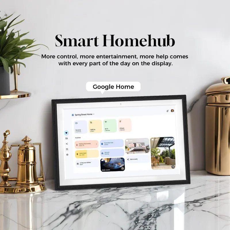home.10.1” Smart Display with Anti-Glare Touchscreen | Digital Calendar,Voice Assistant&Home hub | Wall-Mou