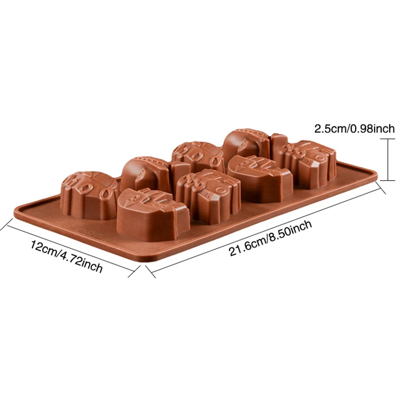 Car Ship Airplane Train Chocolate Silicone Mold Cartoon Vehicles Candy Cookie Soap Ice Cube Tray Cake Deocration Kids Fun Maker