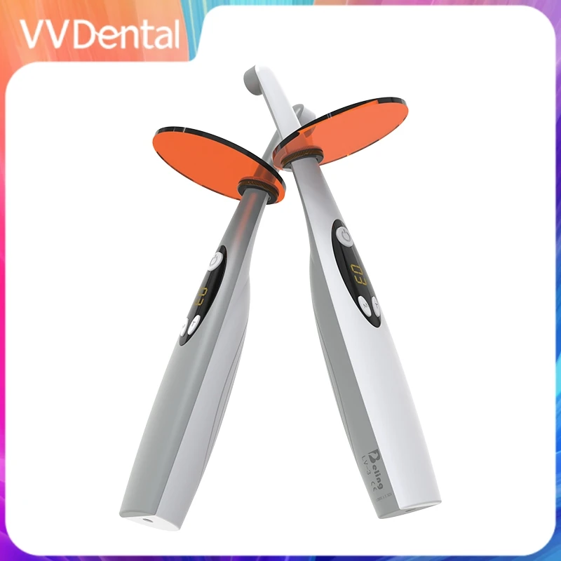 Light Cure Dental Photopolymerize Cordless LED 3S Resin Cure Lamp Orthodontics Dentistry Curing Dental Polymerize 2200mW/c㎡