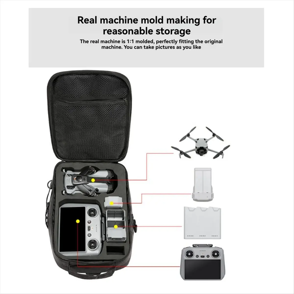 

Storage Bag for MINI 5 Pro Shoulder Bag Travel Carrying Case Portable Box for MINI 5 Pro Drone Accessories