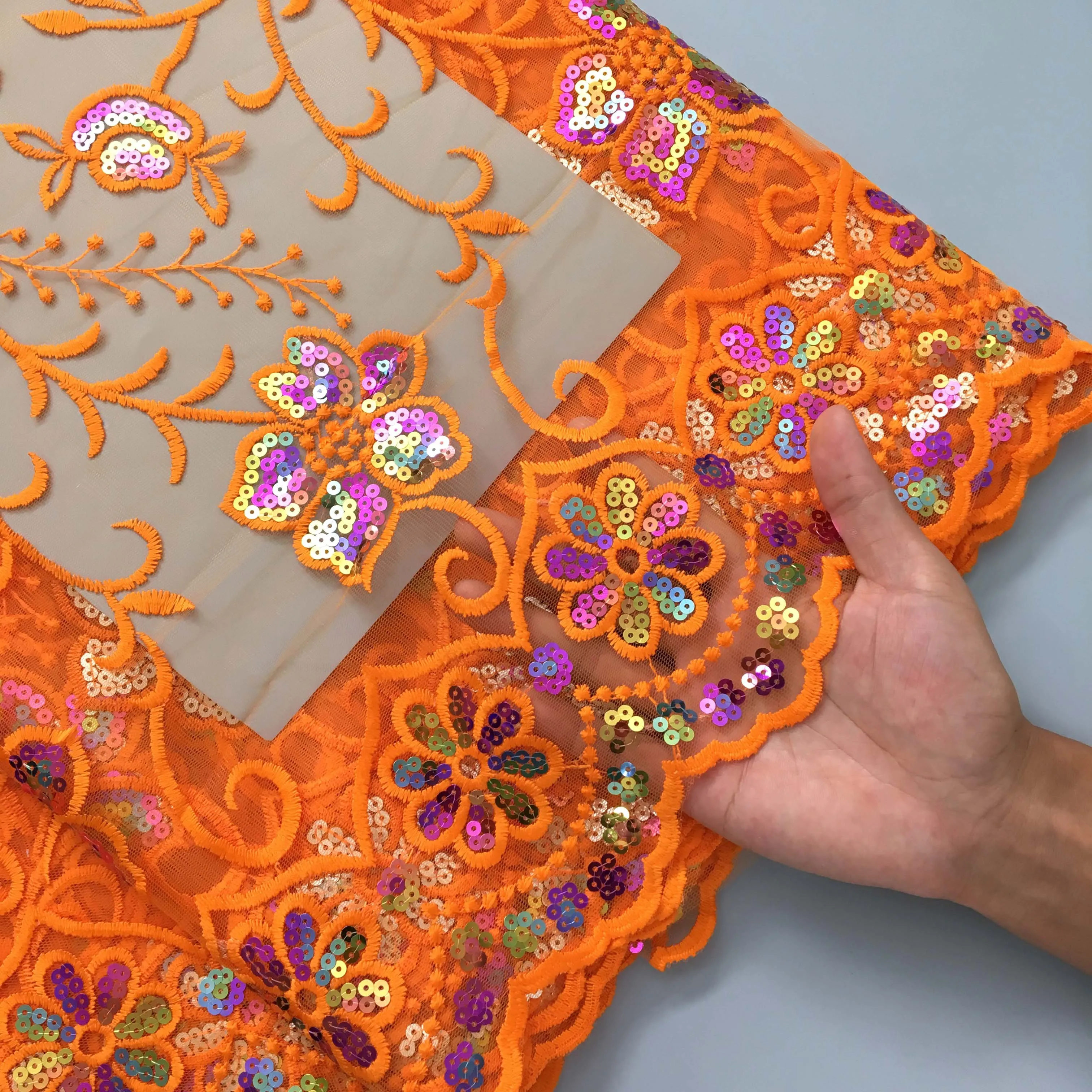 قماش دانتيل من نسيج كالوم الأفريقي الصافي ، تول نيجيري ، تصميم فرنسي ، فستان زفاف ، F3959 ،