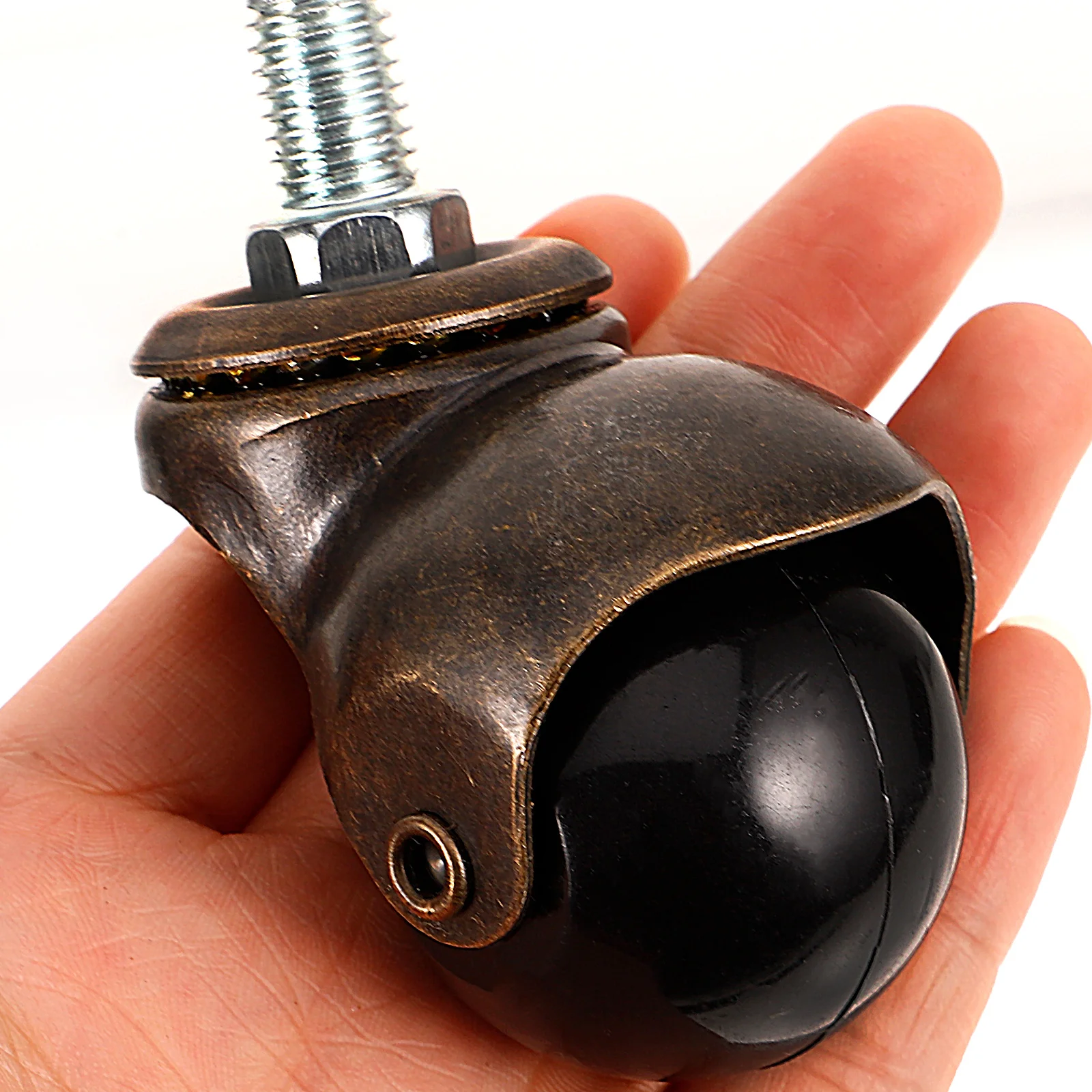 4 Pcs 1 5 Inch Threaded Rod PP Casters Swivel Furniture Wheels for Sofa Display Rack Handcart Replacement Office