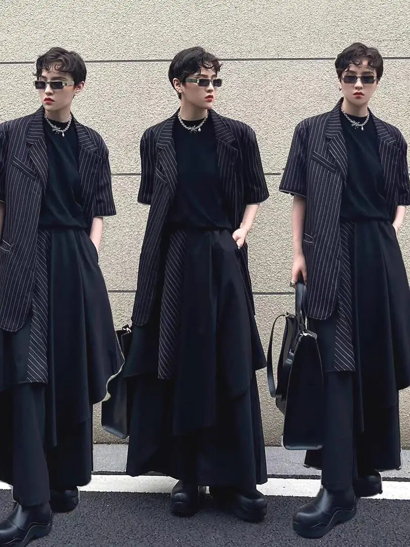 

Широкие брюки-кюлоты 7/8 длины, свободного кроя, повседневные, молодежные, с эластичным поясом, модные, цветные