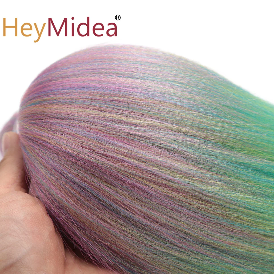 26 pulgadas trenzas fáciles sintéticas coloridas preestiradas jumbo ombre yaki largo lacio 5