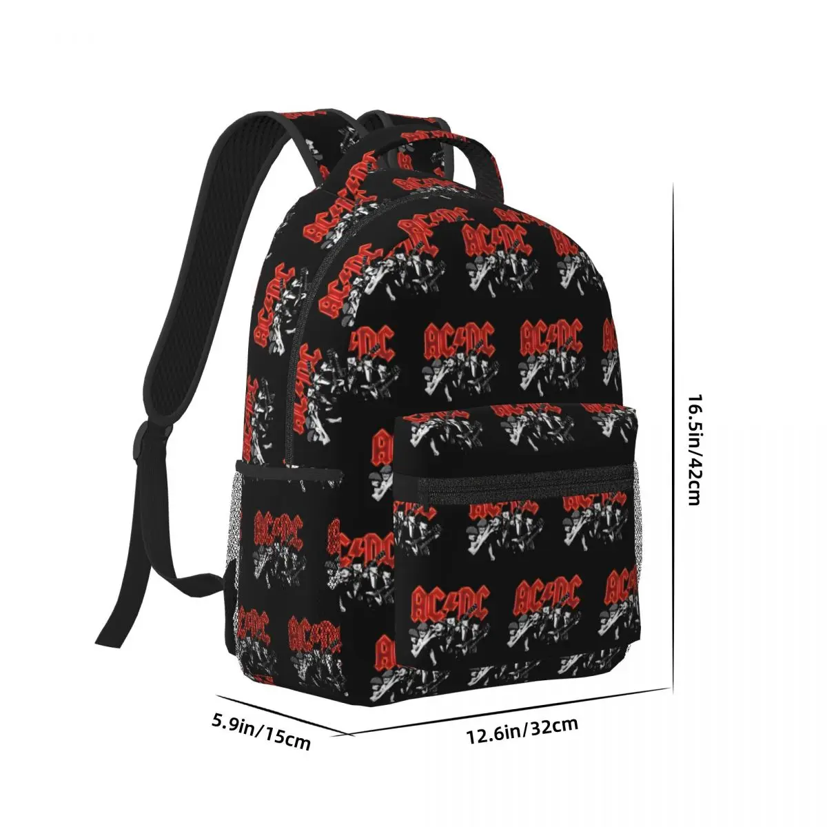 Rock Band AC DC Woman Backpacks Boys Girls Bookbag Fashion Children School Bags Portability Laptop Rucksack Shoulder Bag