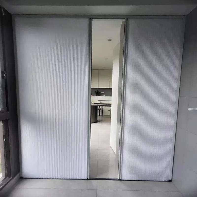 Customized folding door curtains for kitchens, balconies, air conditioners, partitions and honeycomb curtains