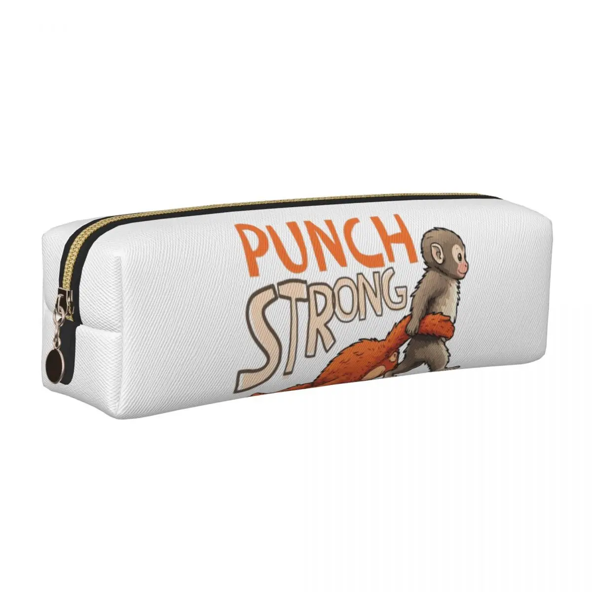 Baby Monkey Punch Strong Pencil Cases Pencilcases Pen for Student Large Storage Bags School Supplies Zipper Stationery