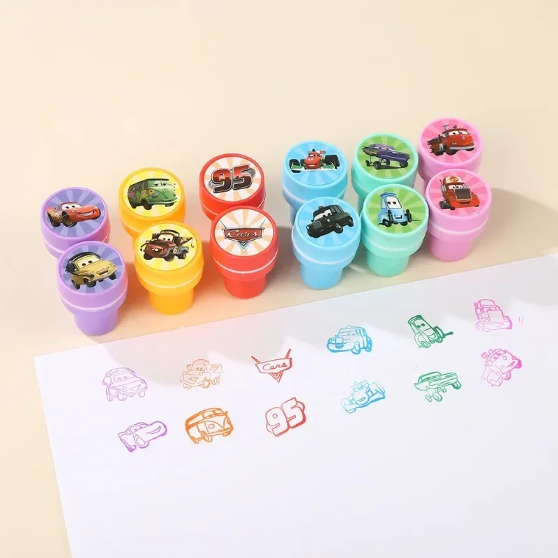 Anime Dsn Cars 12 Picture Set Cute Seals Reward Stickers for Kindergarten Students Small Gifts - view 3