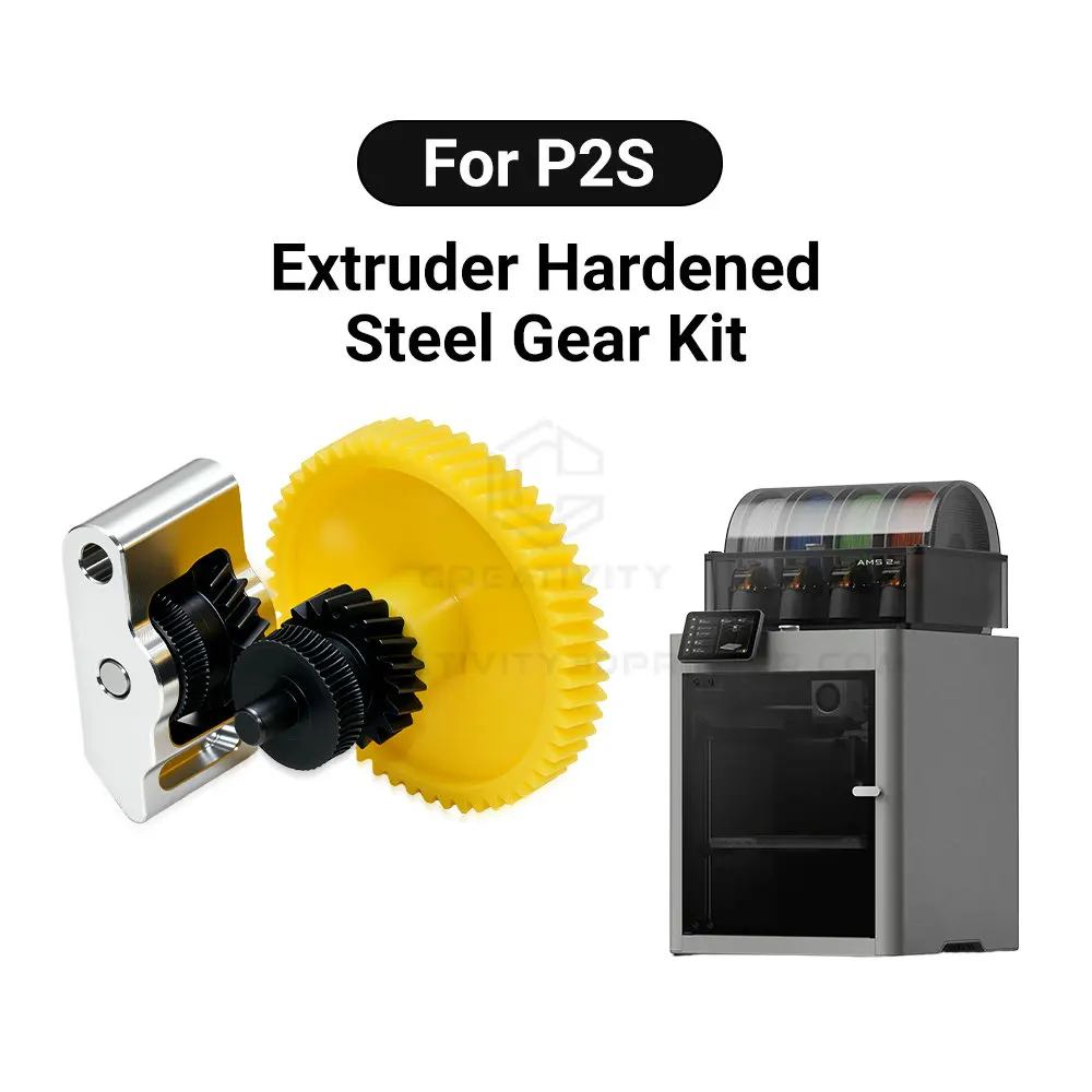 

For Bamboo Lab P2S Extruder Gear Kit Integrated Hardened Steel Extrusion Gear Assembly For Bambulab P2S 3D Printer Accessories