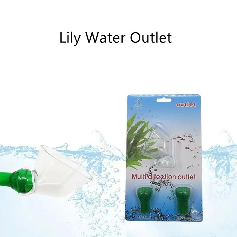 1pc Aquarium Fish Tank Water Plant Fish Tank Lily Pipe Horn Outlet Water Outlet Fish Tank Aquariums Accessory 12/16mm 16/22mm