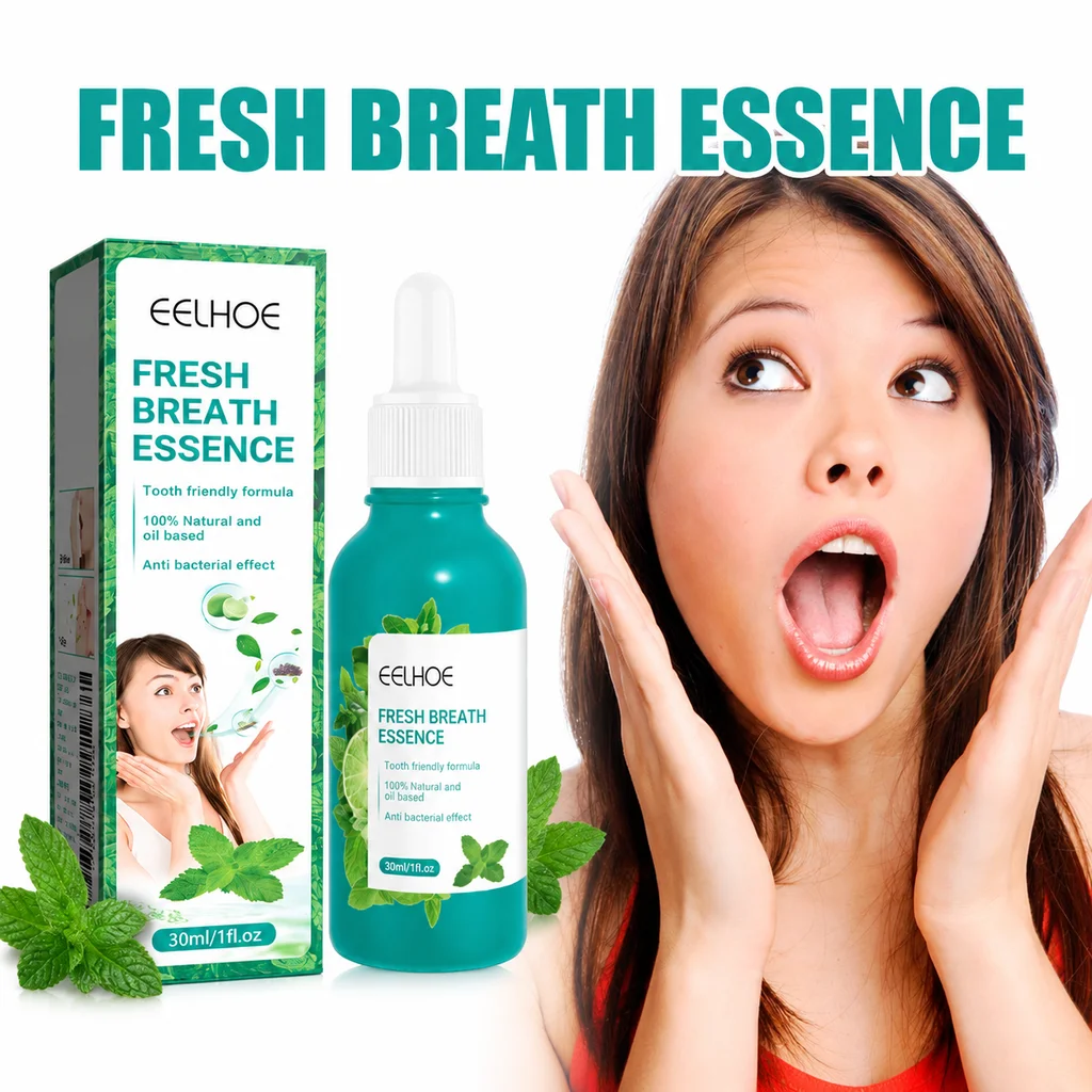 Fresh Breath Essence Mint Odor Remove Bad Breath Treatment And Dental Plaque Deep Stain Remover Products Fresh Breath Oral Care