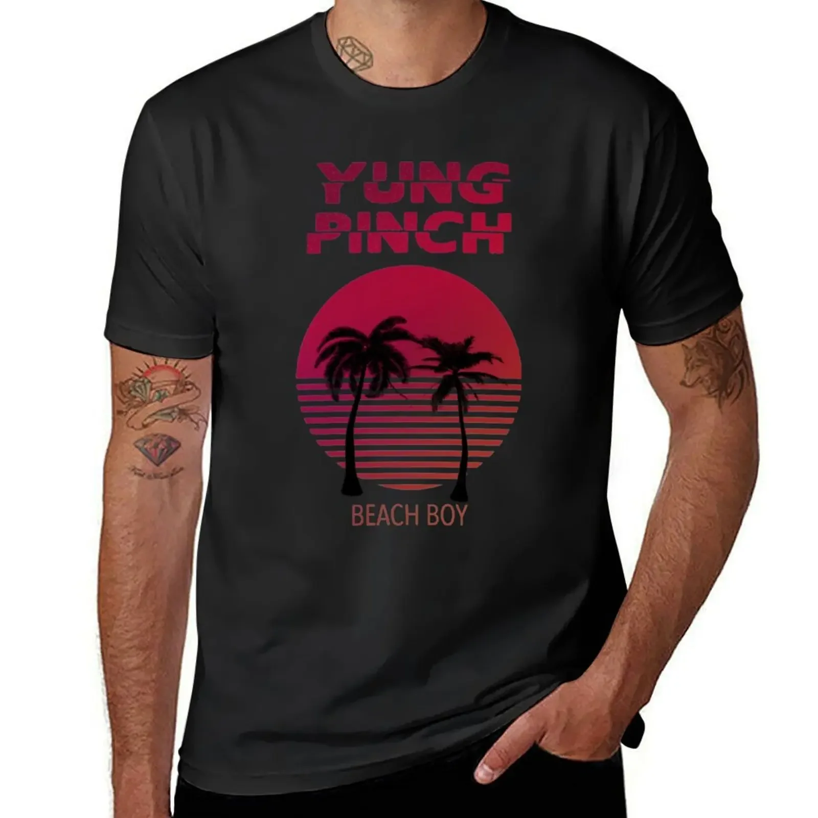 Yung Pinch - Beach Boy T-Shirt graphic t shirts plus sizes vintage t shirts for a boy compression shirt men