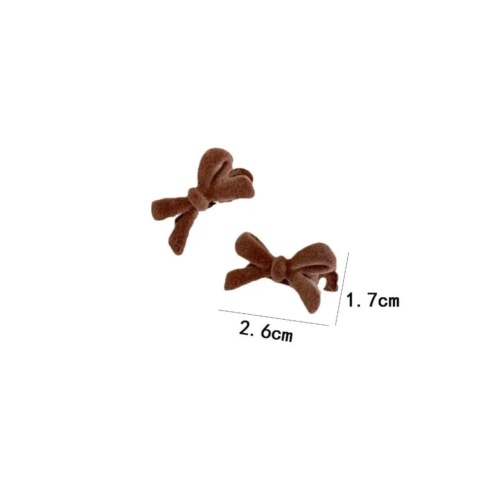 New Women Bow Headwear Bow Velvet Hairpin Sweet Hair Accessories Hair Styling Tools Bowknot Hair Clips Mini Hairpins