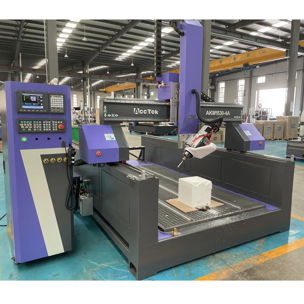 

1530 2130 High Rigidity Swing Head Spindle 180 Degree Atc Router Cnc 4 Axis Machinery with Auto Tool Changers