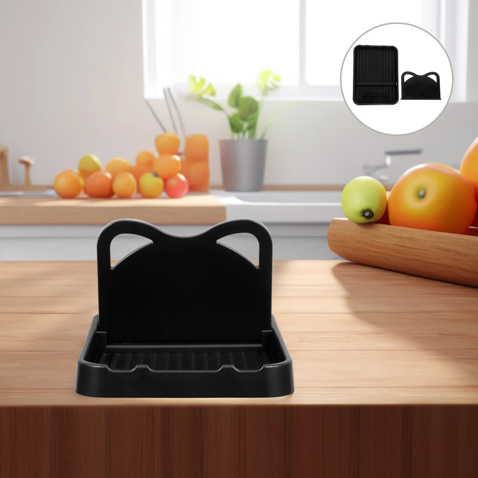 

Countertop Space Saving Pot Lid Rack ABS Material Spoon Rest Organizer Stable Design Multi-Function Kitchen Utensil Storage