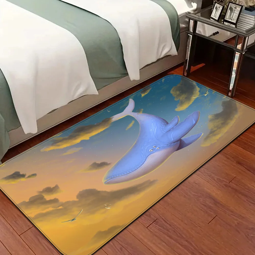 

Whale Door Mat Cheaper Anti-slip Modern Living Room Balcony Printed Bedside Mats