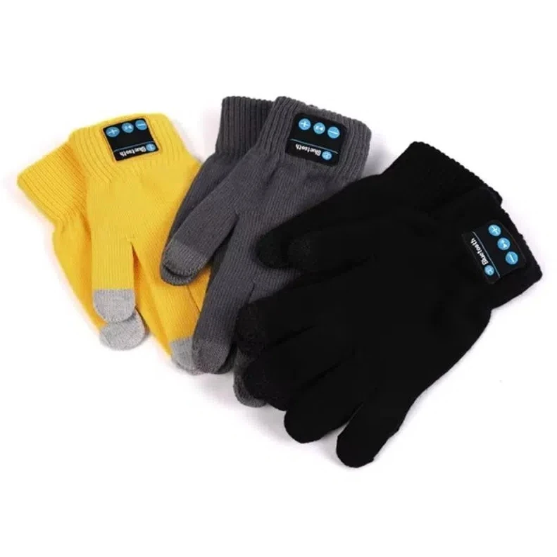 Creative Touch Screen Bluetooth Gloves Knitted Smart Winter Warm Mittens Durable with Clear Sound Phone Answering Gloves Calls