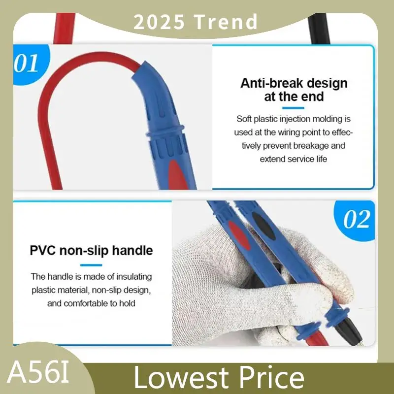 يونيو. أدوات اختبار الرصاص المتعددة التحقيق اختبار الرصاص 150 خصلة من الأسلاك النحاسية السميكة الأساسية. #4