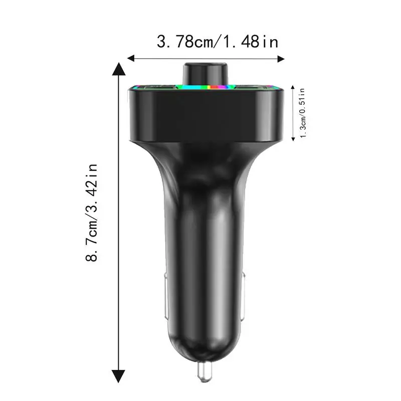 Wireless FM Transmitter For Car Fast Charging Car Wireless Adapter FM Wireless Transmitter Wireless Car Transmitter Car Radio