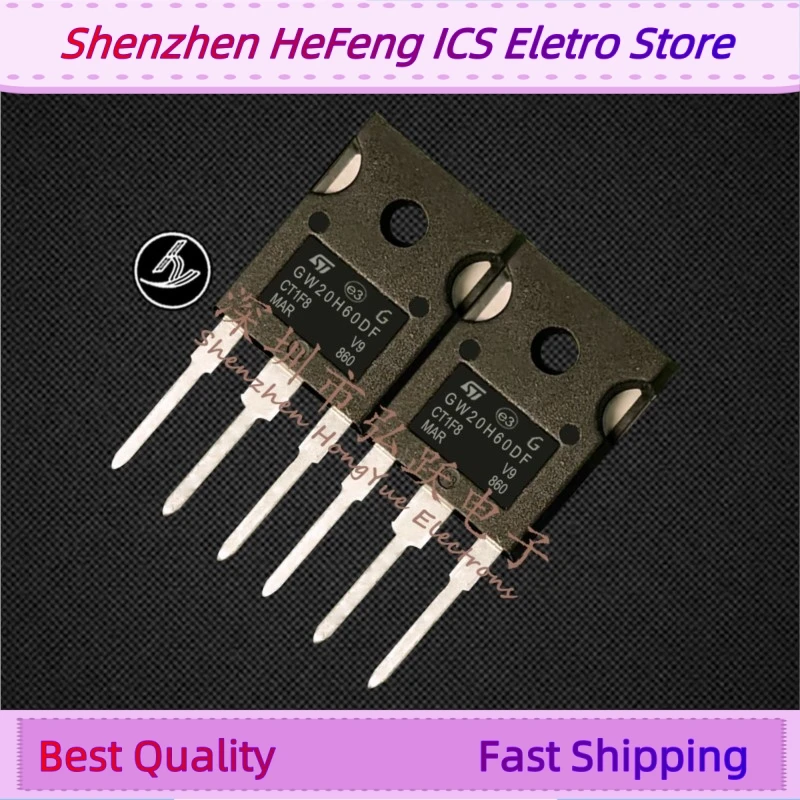 10PCS -20PCS GW20H60DF STGW20H60DF  20A 600V TO-247   Fast Shipping Quality Guarantee