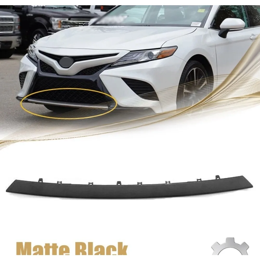 

For 2018-2020 Toyoa Camry SE XSE Front Bumper Lower Molding Trim Matte Black