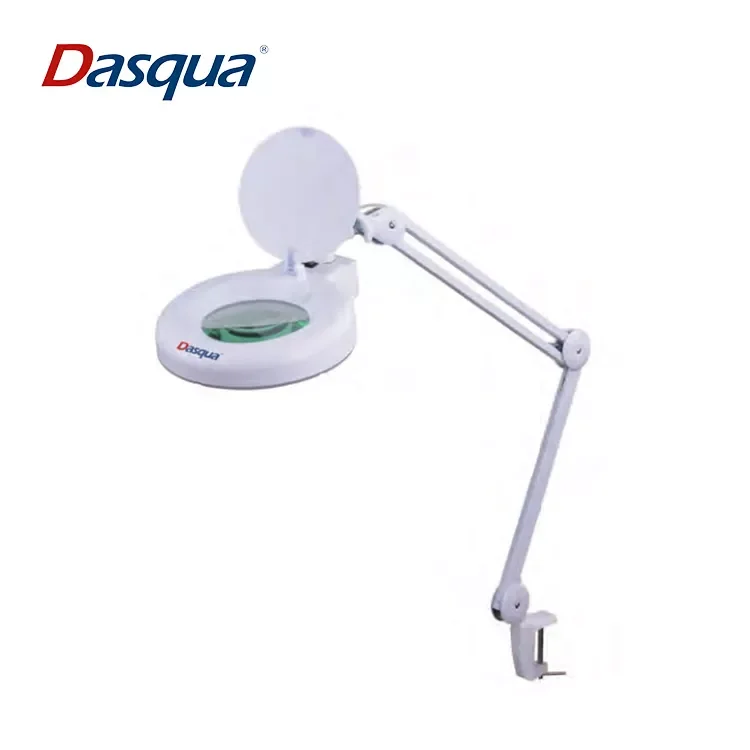 Dasqua Desk Table Top Magnifier Light With Illumintion For Reading And Repairing