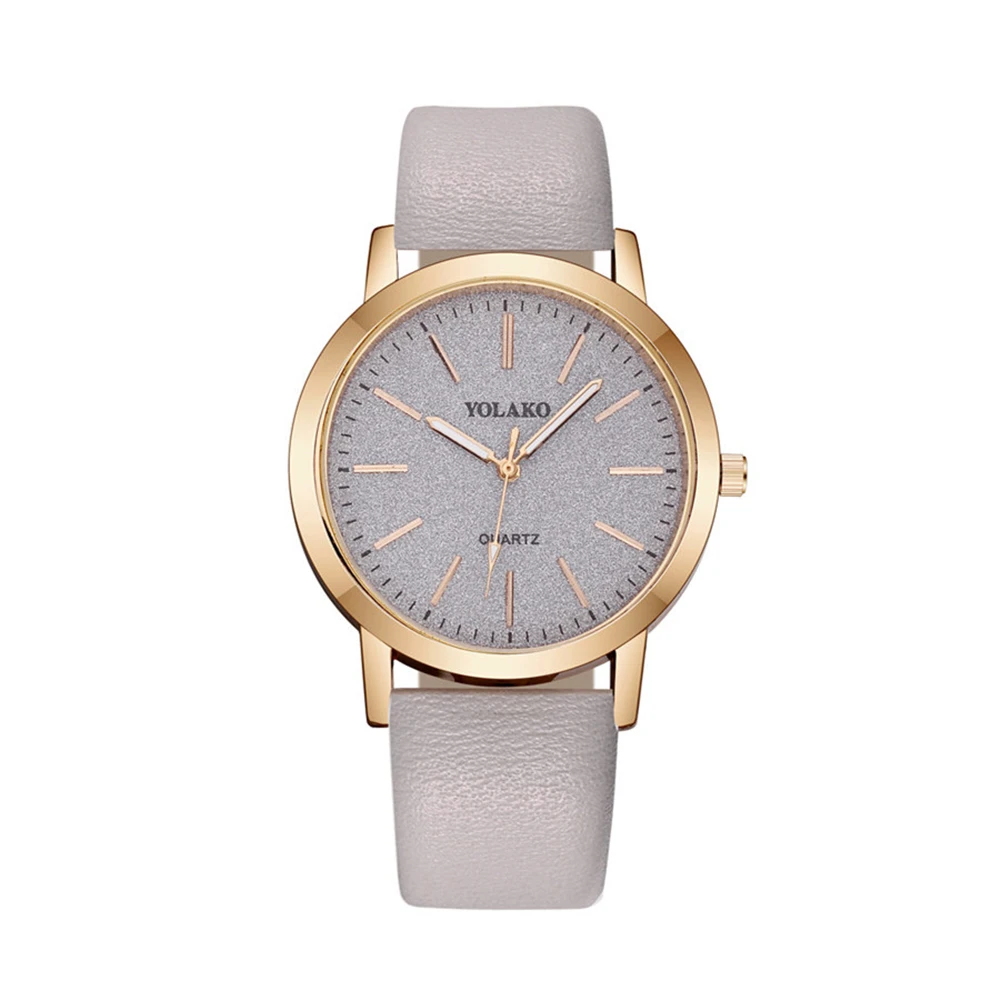 hot sale fashion Women Leather Quartz casual watch