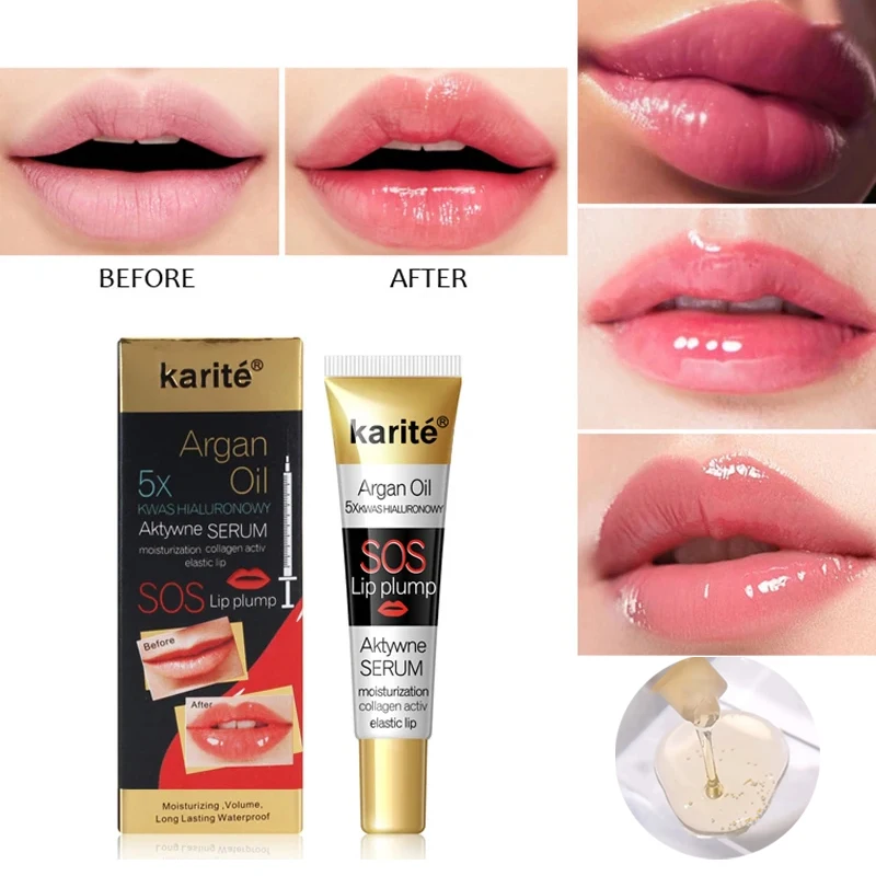 Marokkanisches Arganöl, pralleres Lippen-Make-up, feuchtigkeitsspendender Lippenbalsam, leuchtendes Öl, feuchtigkeitsspendender, transparenter, praller Lipgloss für die Lippenpflege, Kosmetik