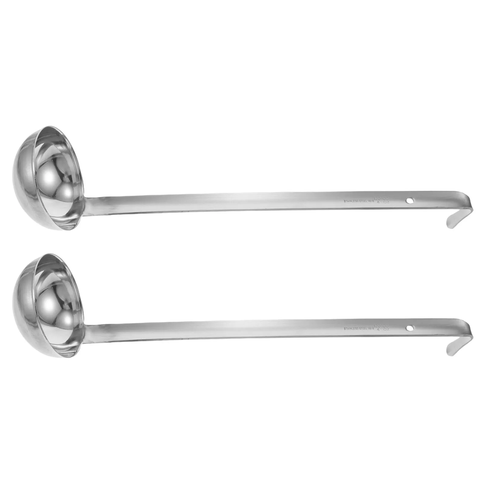 2 Pcs Party Wine Spoon Dishwasher Safe Soup Ladle Catering Serving Ladles Silver Buffet Server Utensils