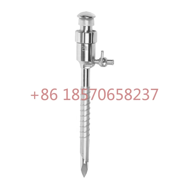 Hot selling laparoscopic stainless steel reusable bladeless magnetic trocar with screw