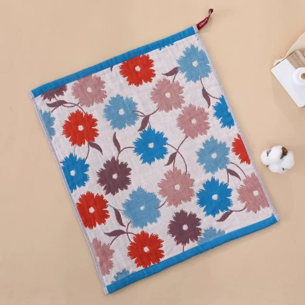 High Quality 34x40cm Large Hand Towel Quick Dry Decorative Kitchen Towel 4Layer Cotton Gauze Tea Towel Home Restaurant