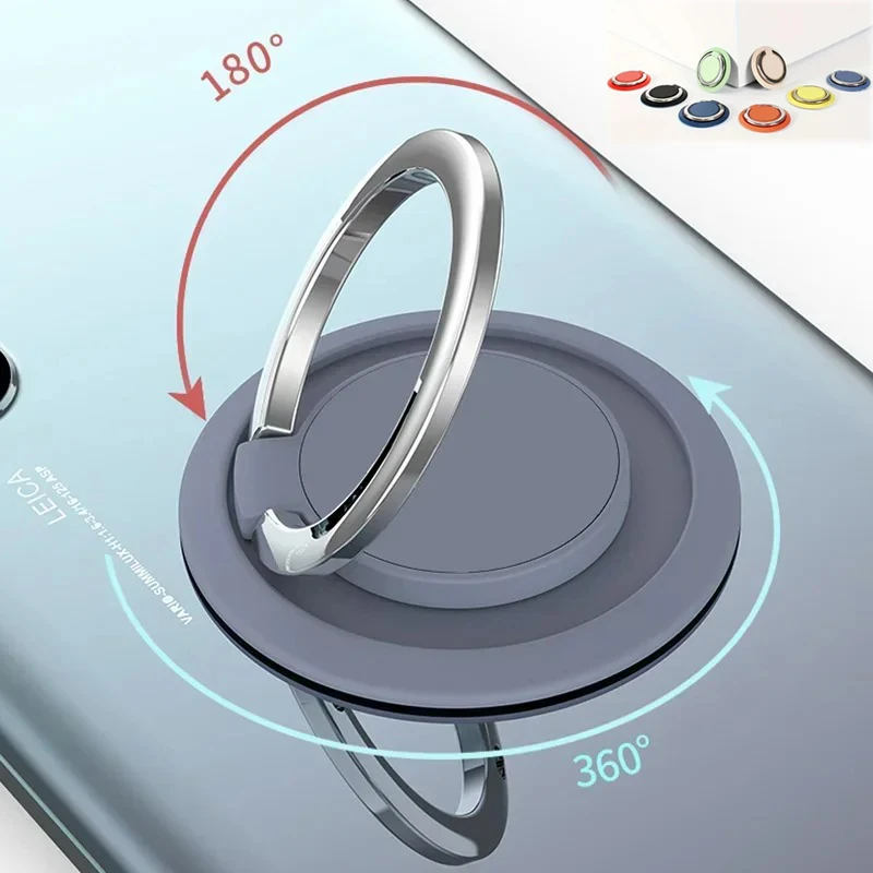 

Кольцо на палец мобильного телефона 360° ° Поворотная подставка для смартфона для IPhone 11 12 Pro XS Max Samsung Huawei Автомобильная подставка