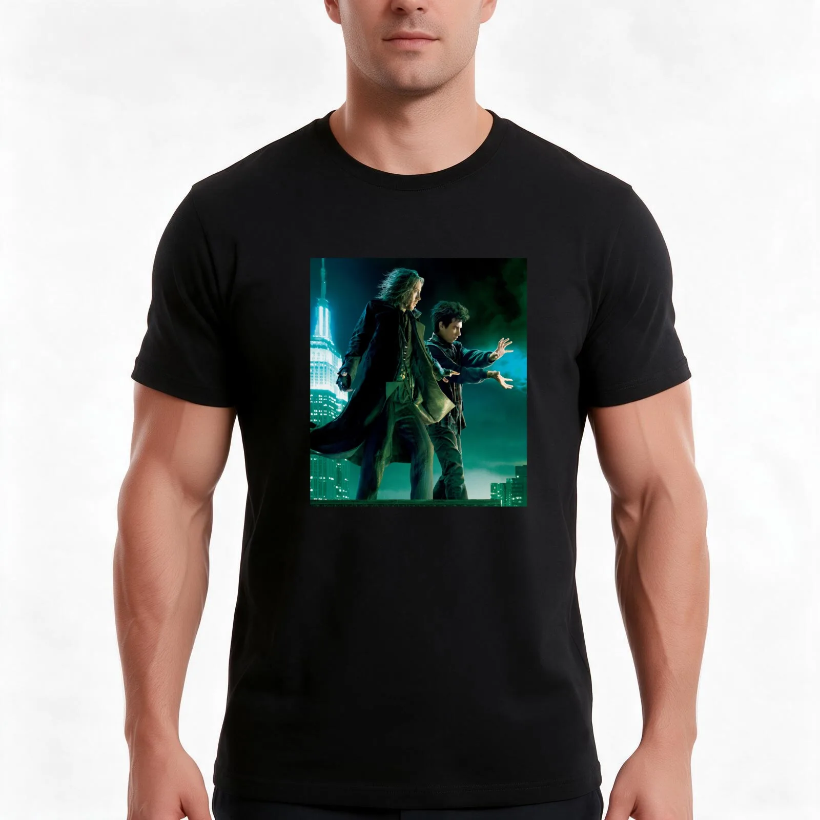 The Sorcerer & His Apprentice T-Shirt, Summer Casual Cotton Tee, Oversized Streetwear Tops, Vintage Graphic Print, 100% Cotton