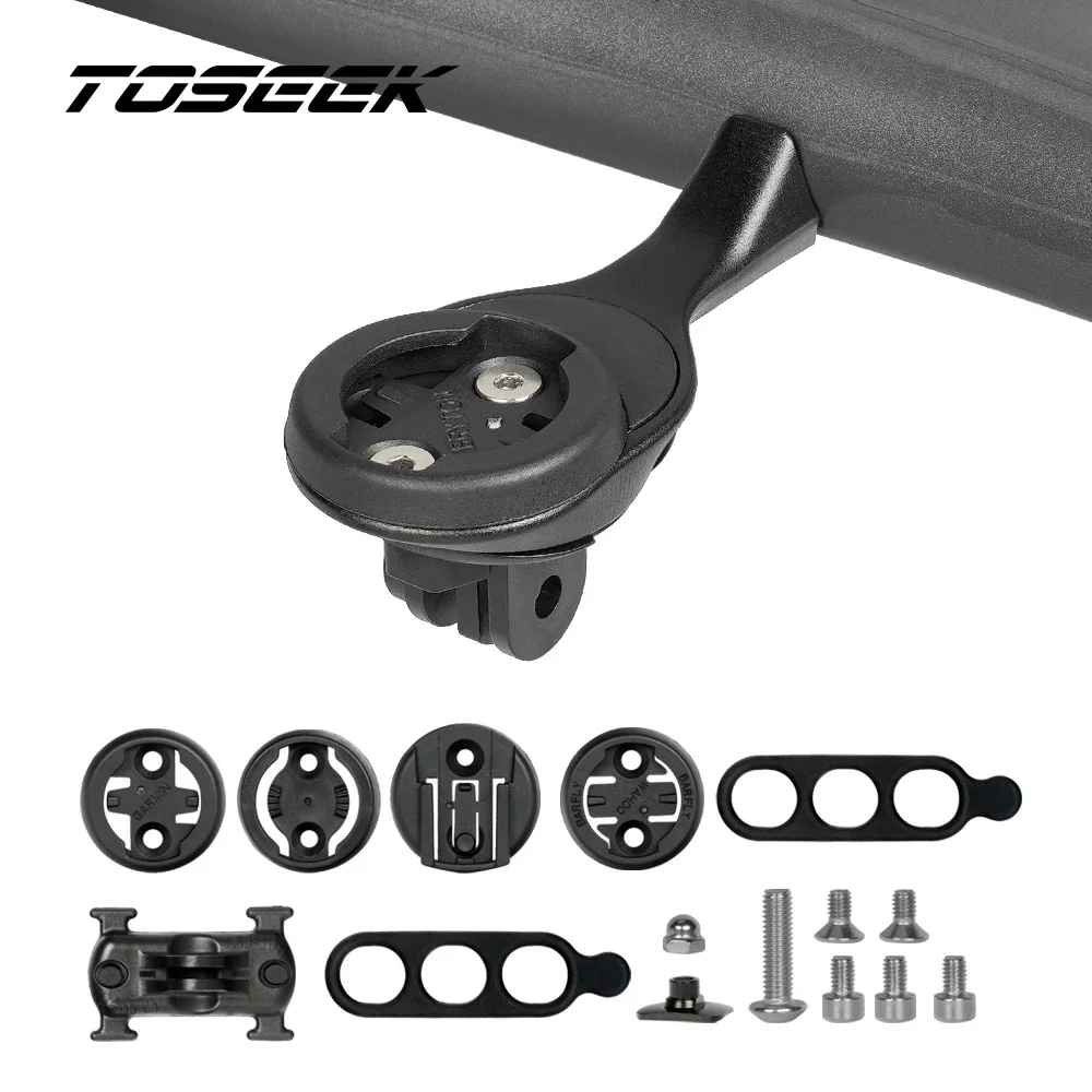 Toseek Stem Style Mount Computer Holder Computer Stopwatch Speedometer Mount For SL7 SL8 S-W Garmin Cateye Bryton Gopro Light