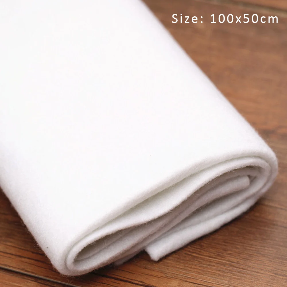 2025 Sewing Essential 39"x19" Iron-On Interfacing Fabric Non-Woven Fusible Backing for Collars Stitch Reinforcement Wrinkle-Free - Image 2