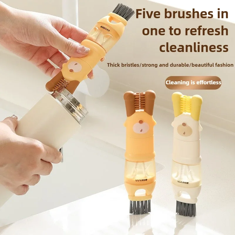 Multifunctional Cleaning Brush Water Bottles Cups Teaware Tea Brushes Cleaning Brushes Hanging Household Kitchen Cleaning Tools