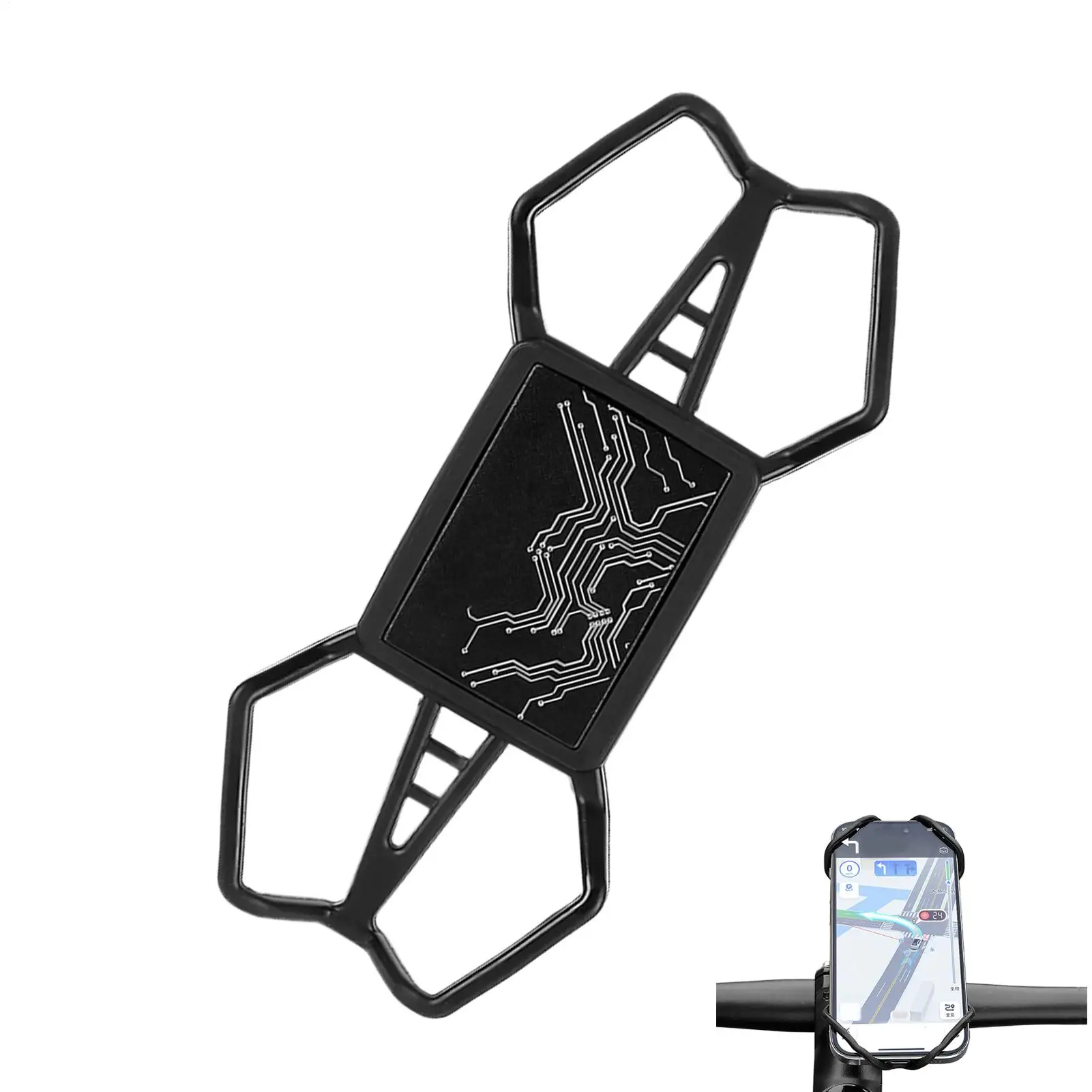 

Phone Mount For Bike Bicycle Smartphone Mount Secure Lock Bike Phone Holder For Road Commuting Mountain Urban Touring Travel