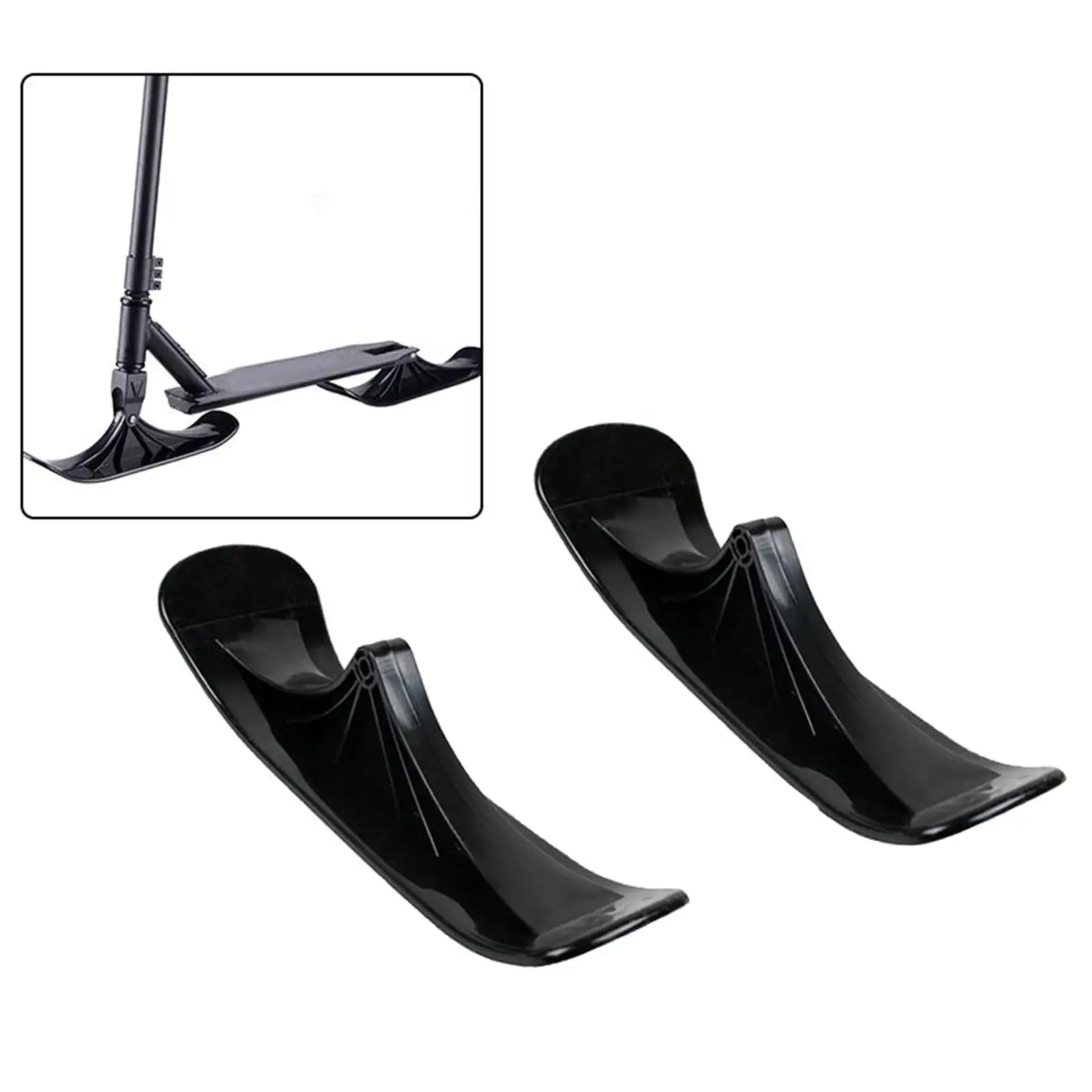 Patinete práctico para niños y niñas, esquí, trineo de nieve, PE, 1 par