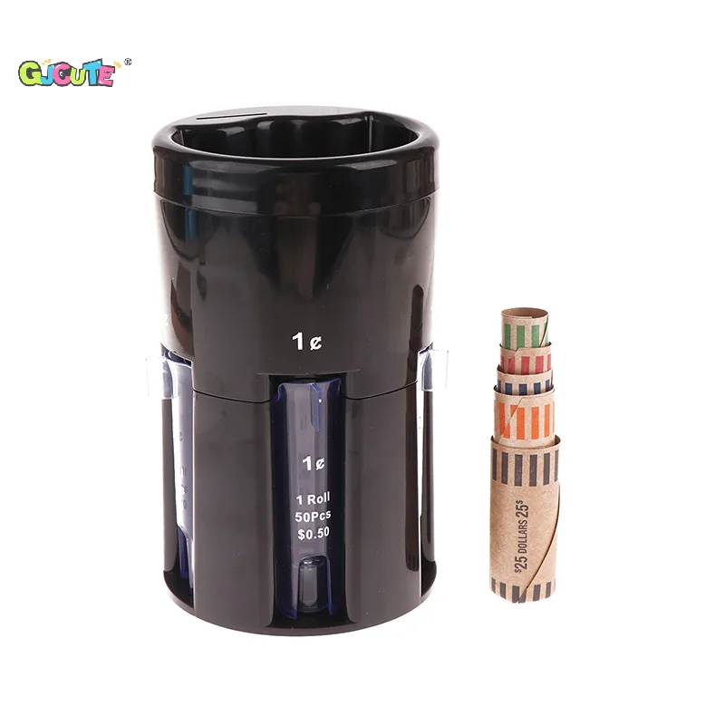 

Automatic Coin Sorter 5-in-1 Coin Counter With Coin Wrappers Sort Your Spare Change In Piggy Bank Coin Bank & Coin Holder Quick